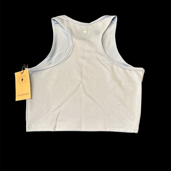 Azur Racerback Crop Tank - Small - Blue- NWT - Picture 2 of 2